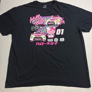 Hello Kitty Sanrio Japenese Graphic Tokyo Speed Racing Unisex T-Shirt Size: XXL